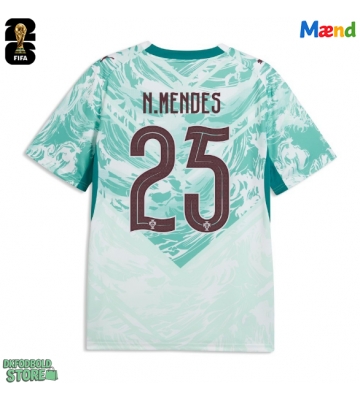 Portugal Nuno Mendes #25 Replika Udebanetrøje VM 2026 Kortærmet